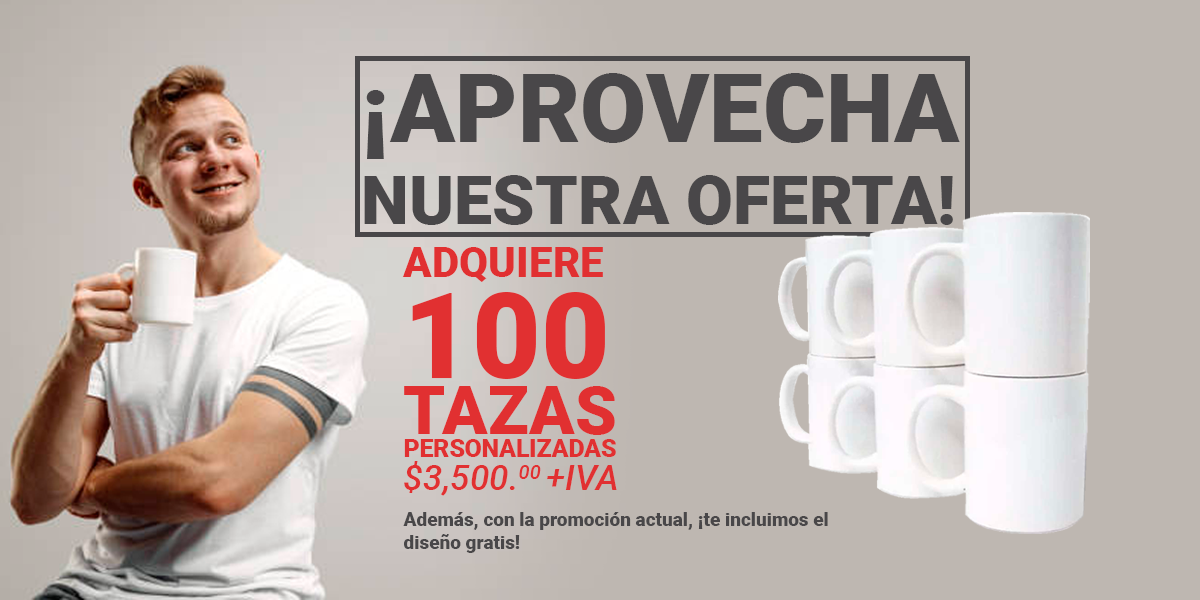 100 tazas x 3500